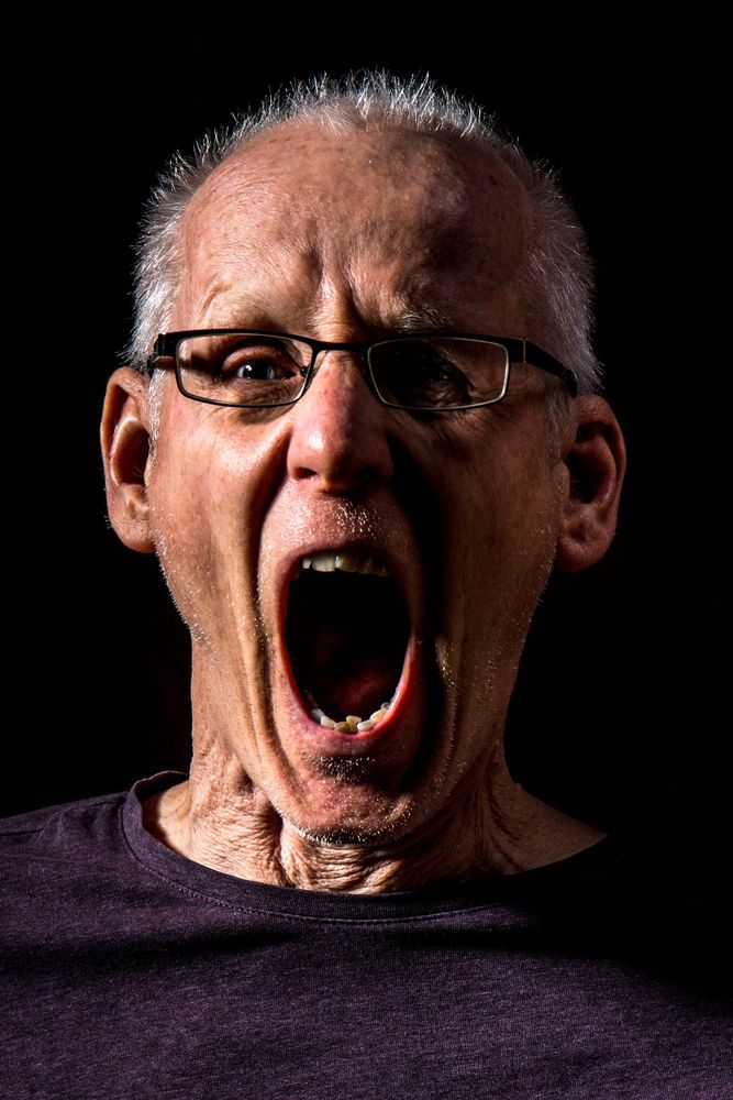 Männerportrait: Der Schrei Foto & Bild | portrait, portraitfotografie
