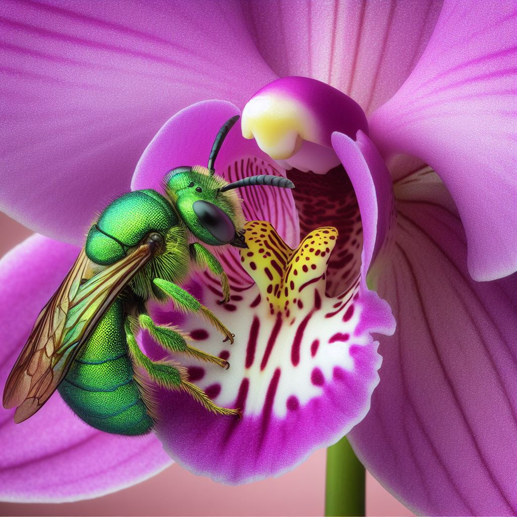 männliche Orchideenbiene (KI)
