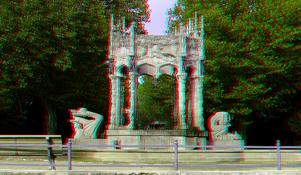 ,,Märchenbrunnen'' #1 in 3D (Rot/Cyan)