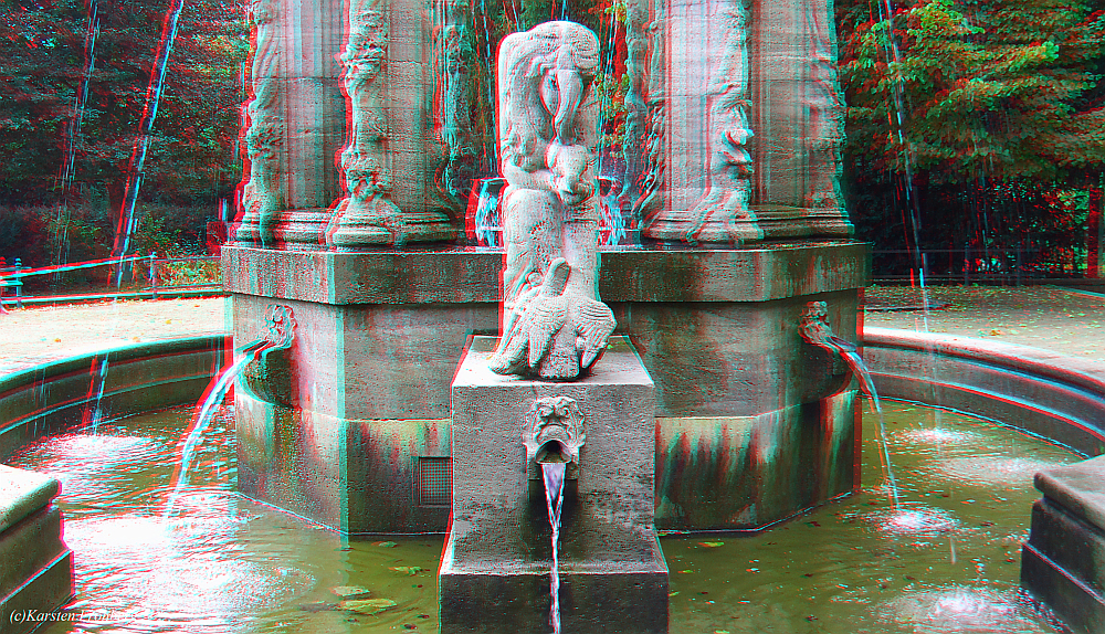 ,,Märchenbrunnen'' #4 in 3D (Rot/Cyan)