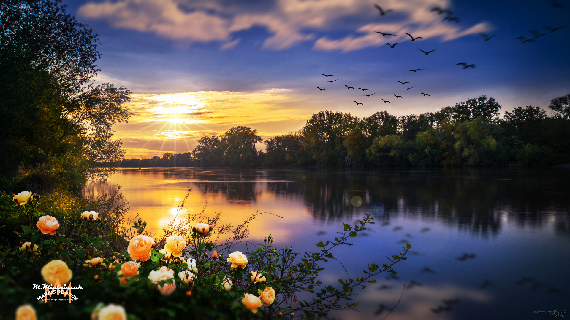 Märchenhafter Sonnenuntergang 