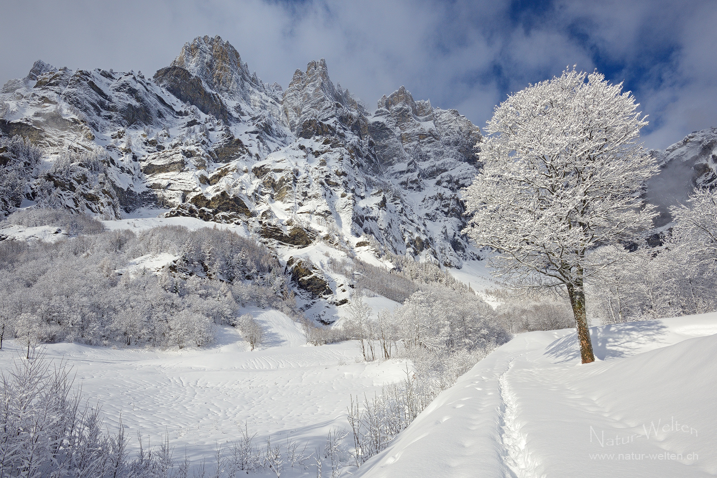 Märchenhafter Winter im Leukerbad