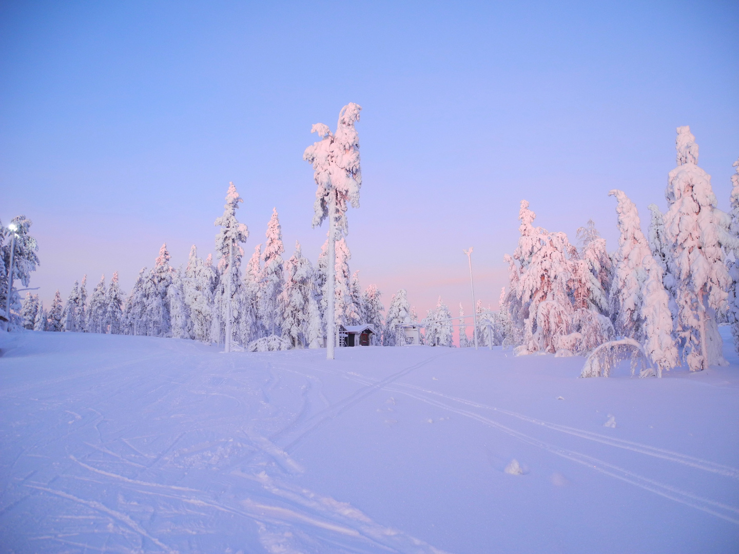 Märchenhafter Wintertag in Lappland