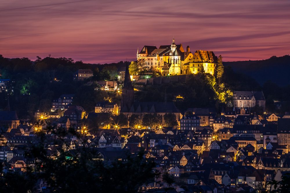 Märchenhaftes Marburg Schlossblick Foto & Bild deutschland, europe
