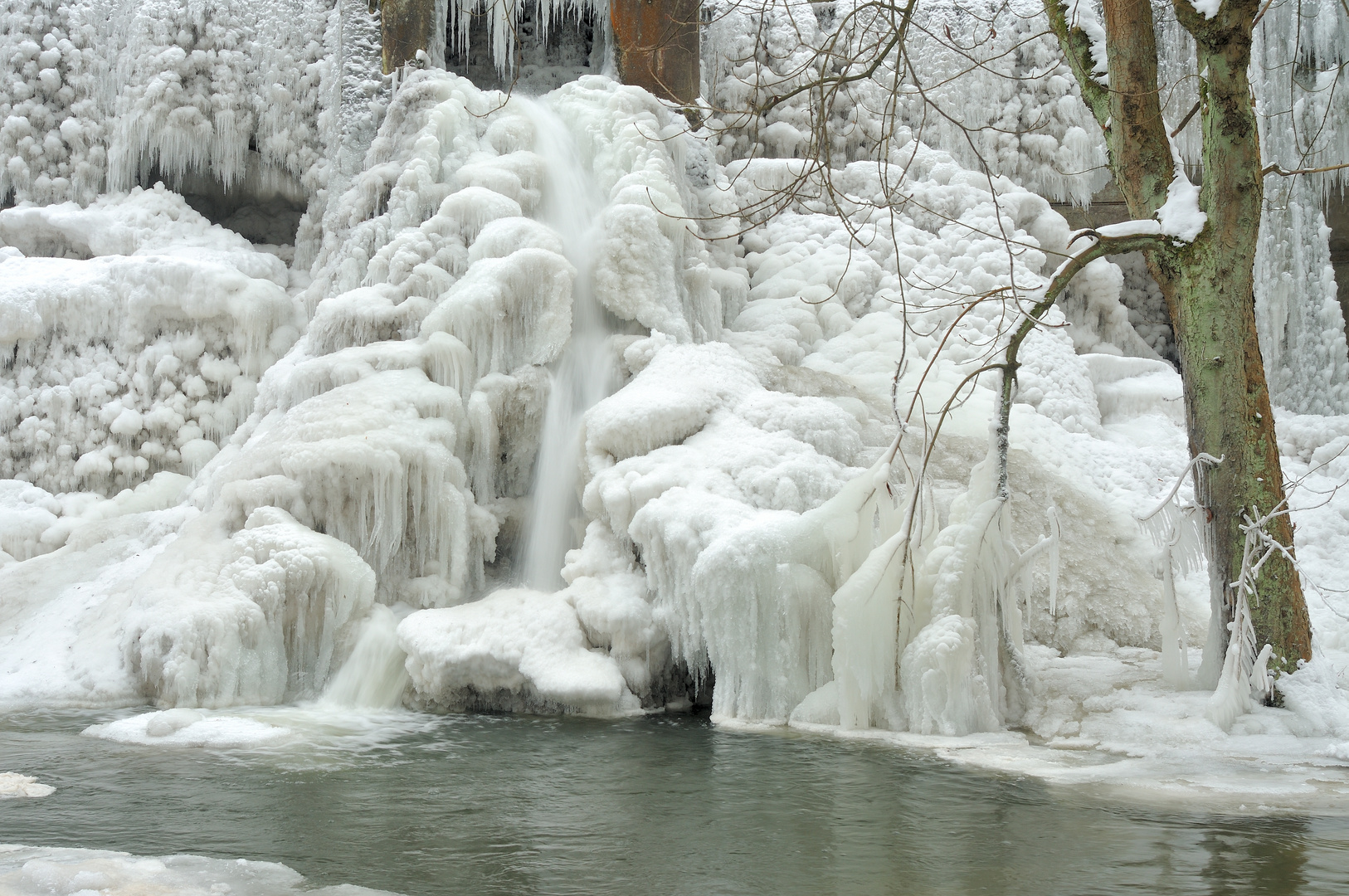 Märchenschloss aus Eis und Schnee