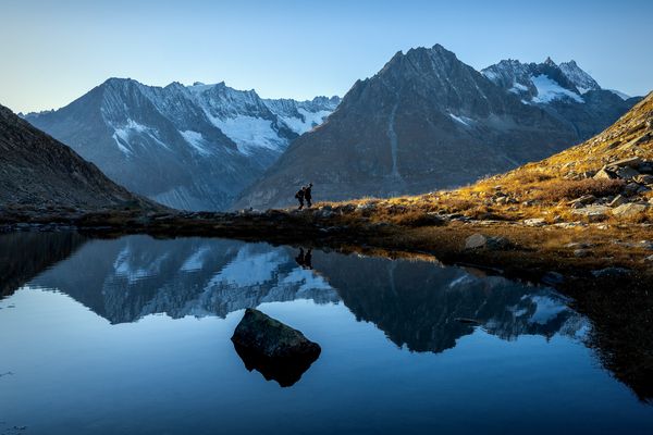 Märjelensee, am späten Abend