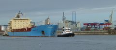 Maersk Belfast im Köhlbrand