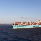 MAERSK STEPNICA ... mit Schlepperhilfe