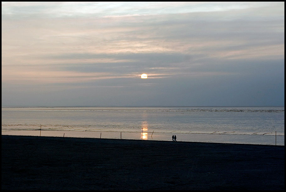 Märzabend am Meer