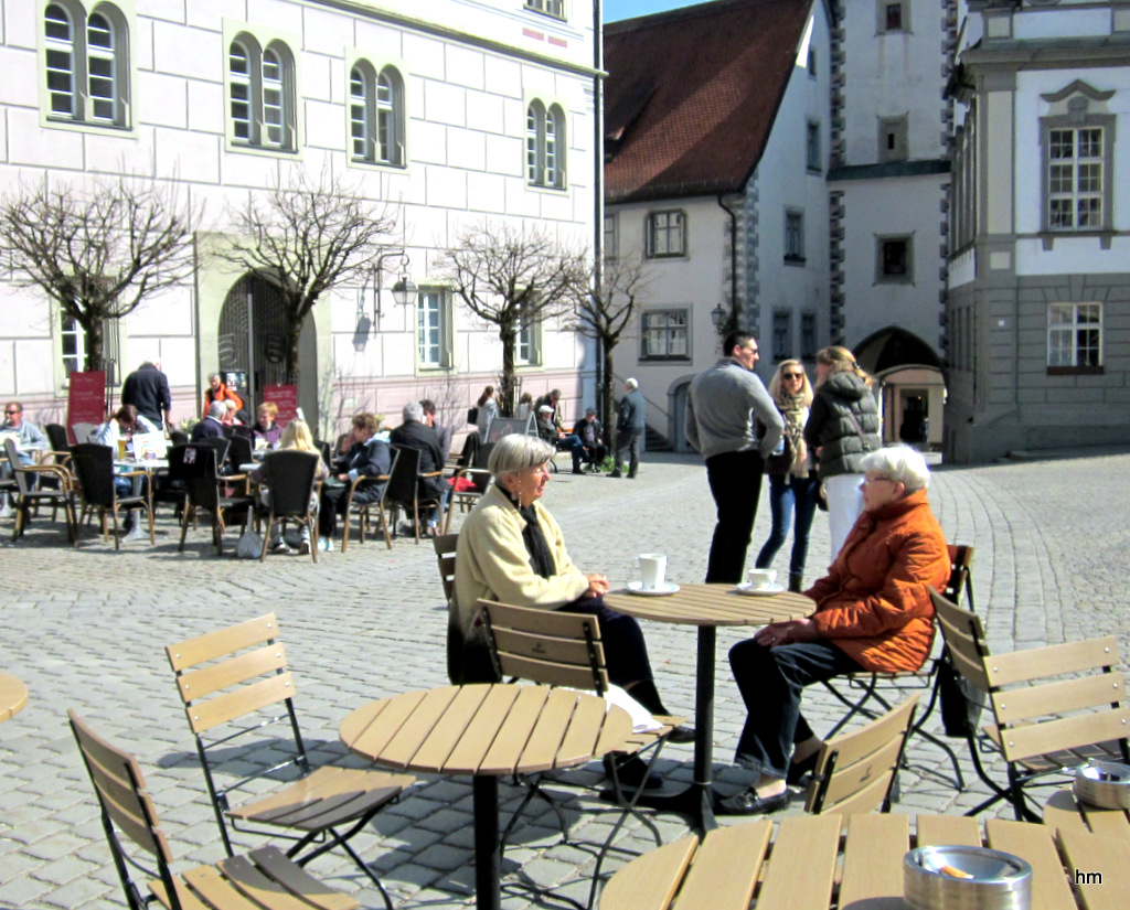 Märzende auf dem Marktplatz Wangen im Allgäu