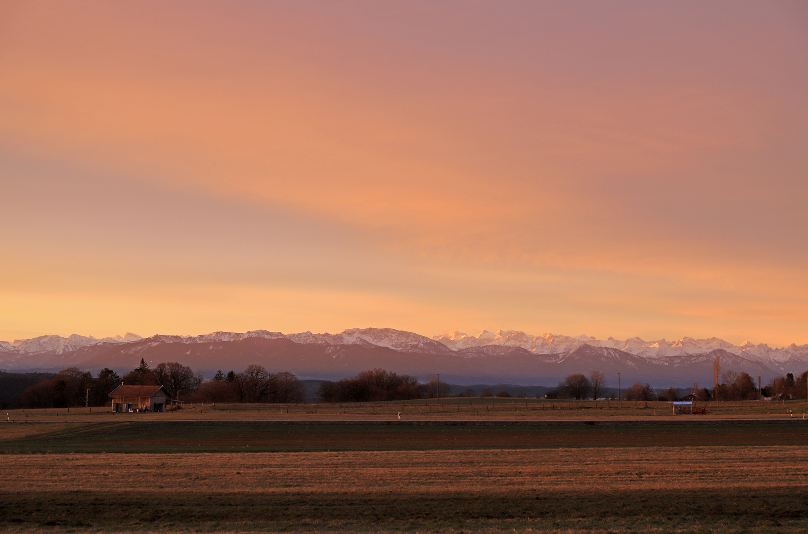 Märzmorgen in Oberbayern