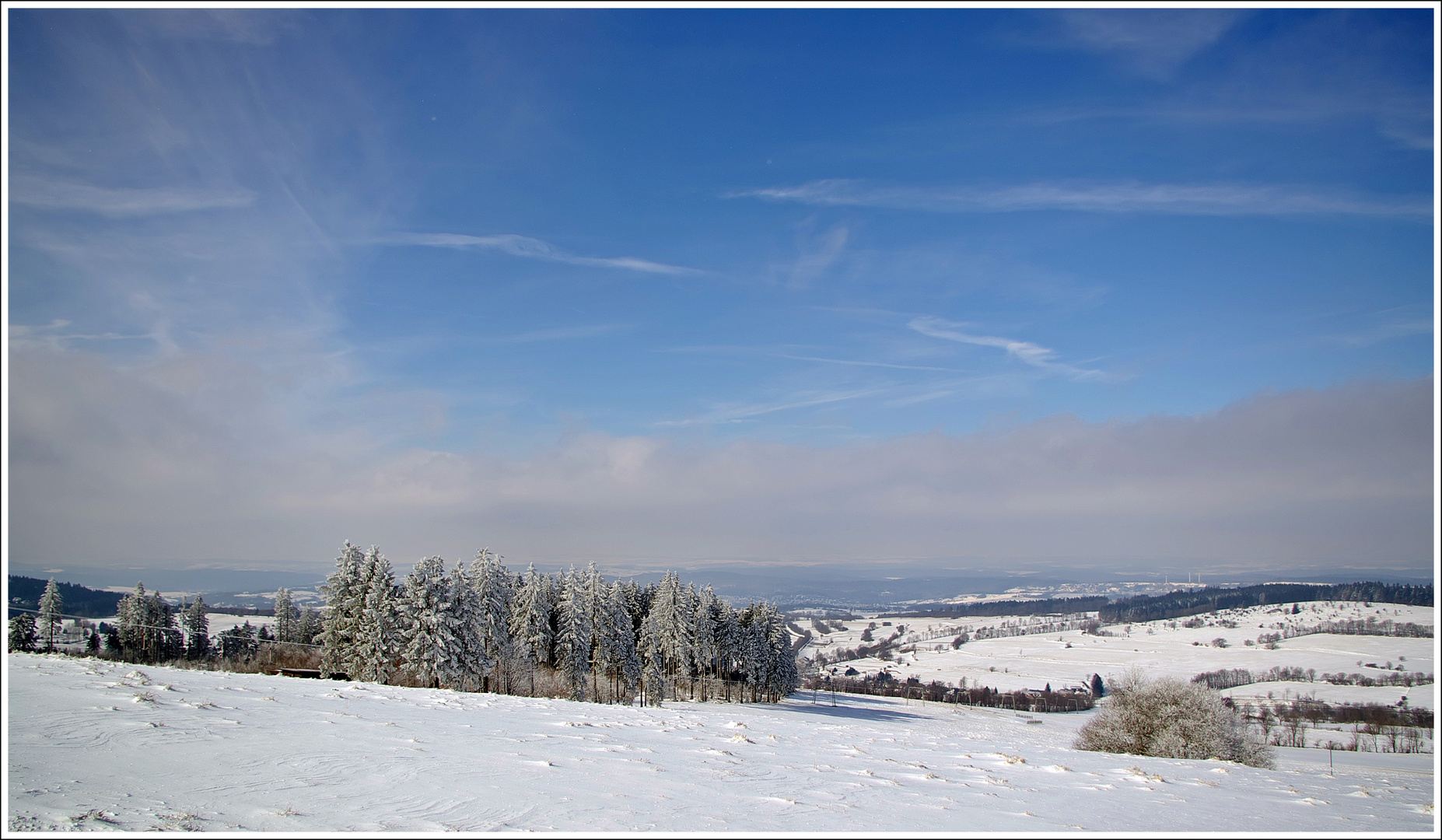 Märzwinter auf dem Hoherodskopf