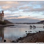 Mäuseturm Bingen bei Niedrigwasser