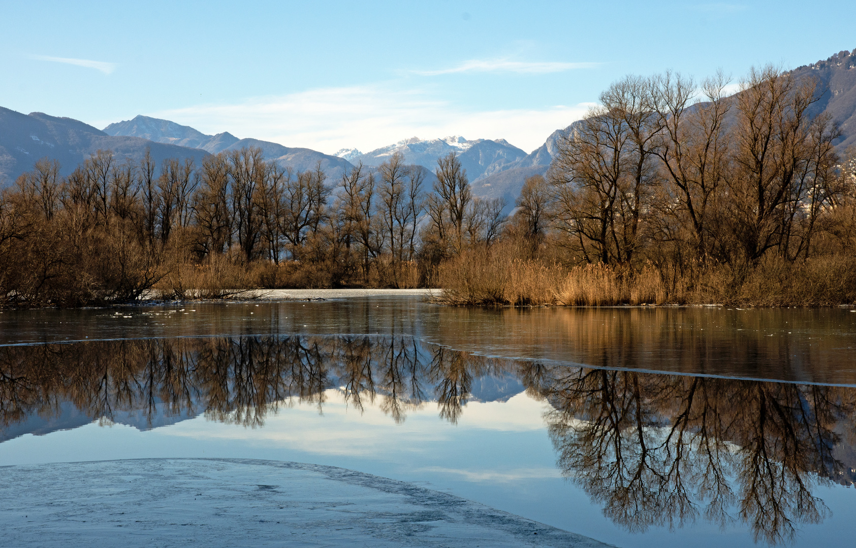 Magadino Lago Maggiore   Januar