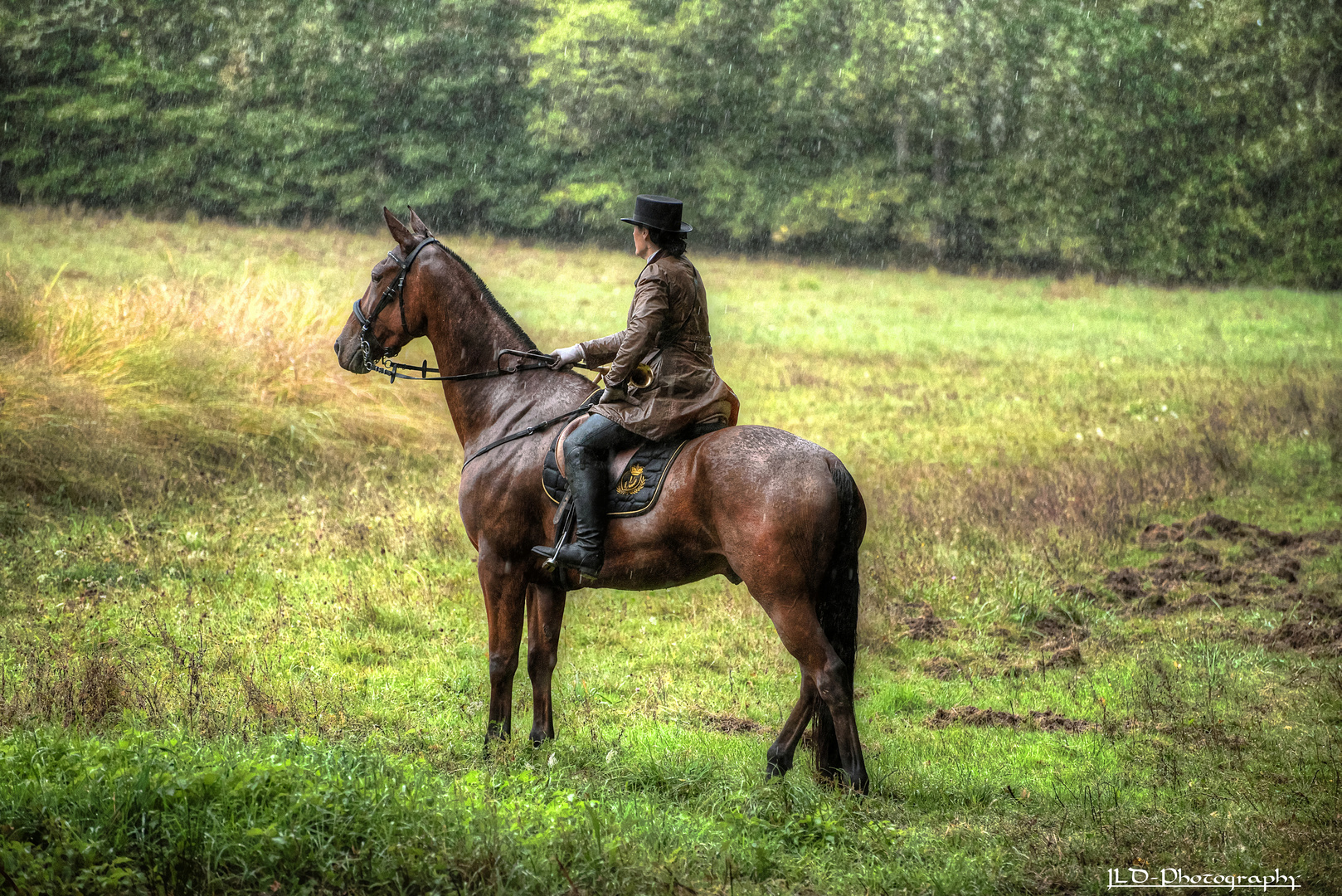 Magalie et Désir  sous la pluie 