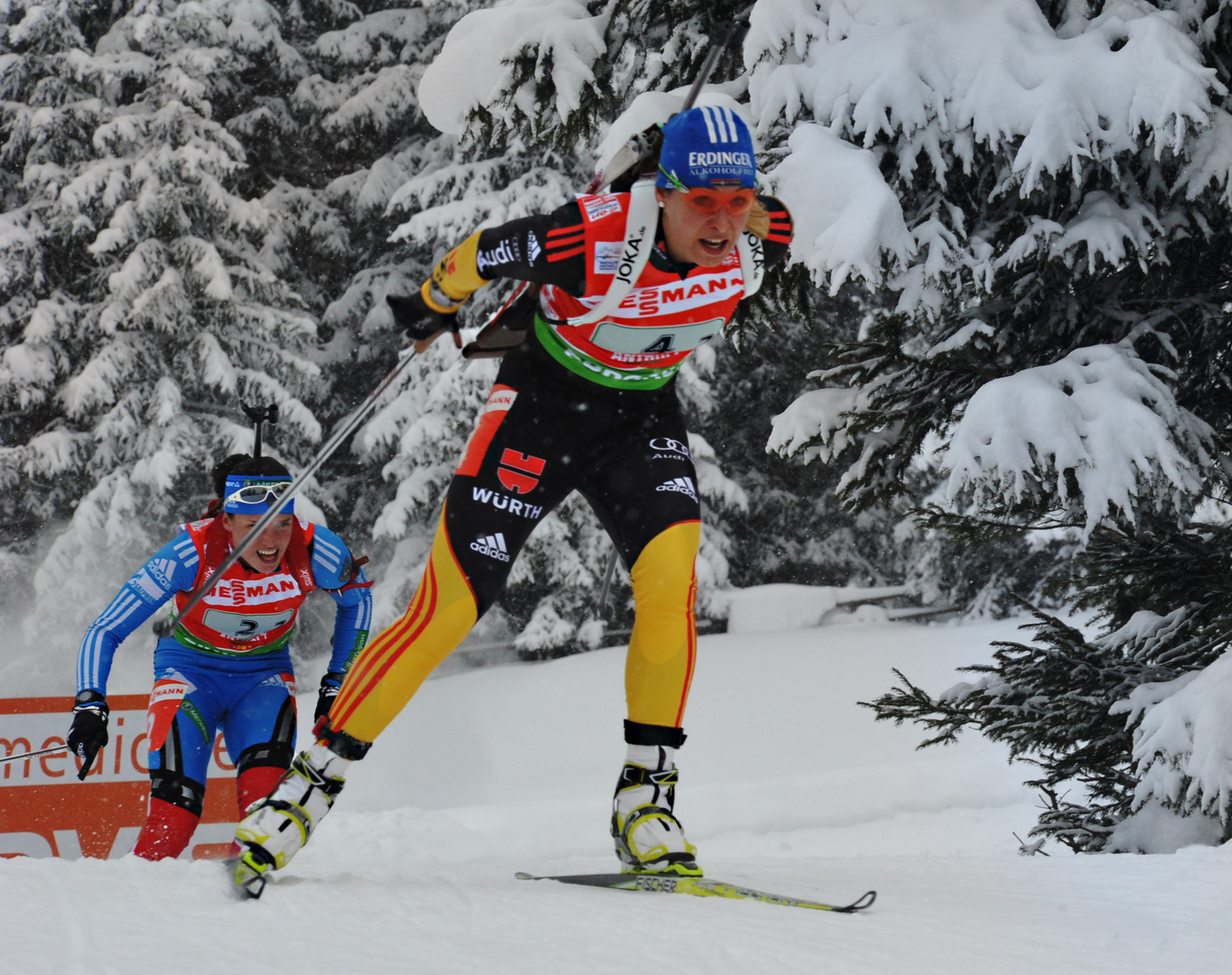 Magdalena Neuner in Action