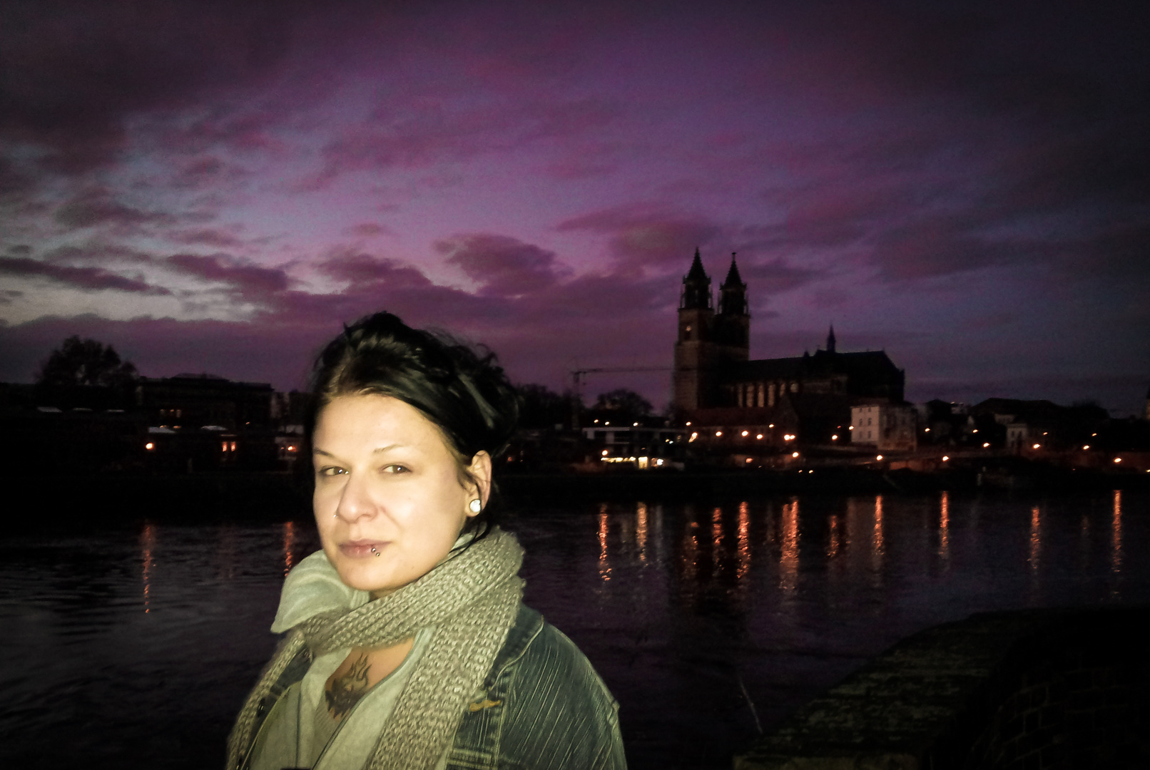 Magdebourgher Dom in the dusk