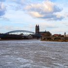 Magdeburg - Elbe, Sternbrücke und Dom