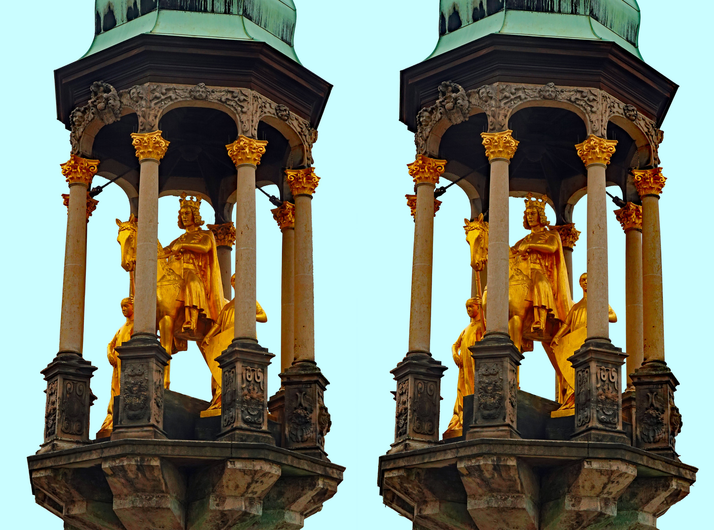  Magdeburg Goldener Reiter (3D-X-View)