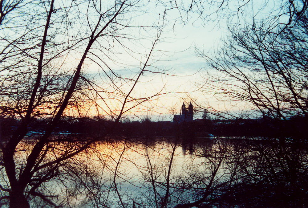 Magdeburg im Winter