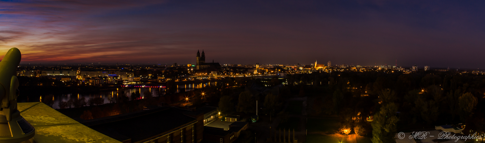 Magdeburg in Blau