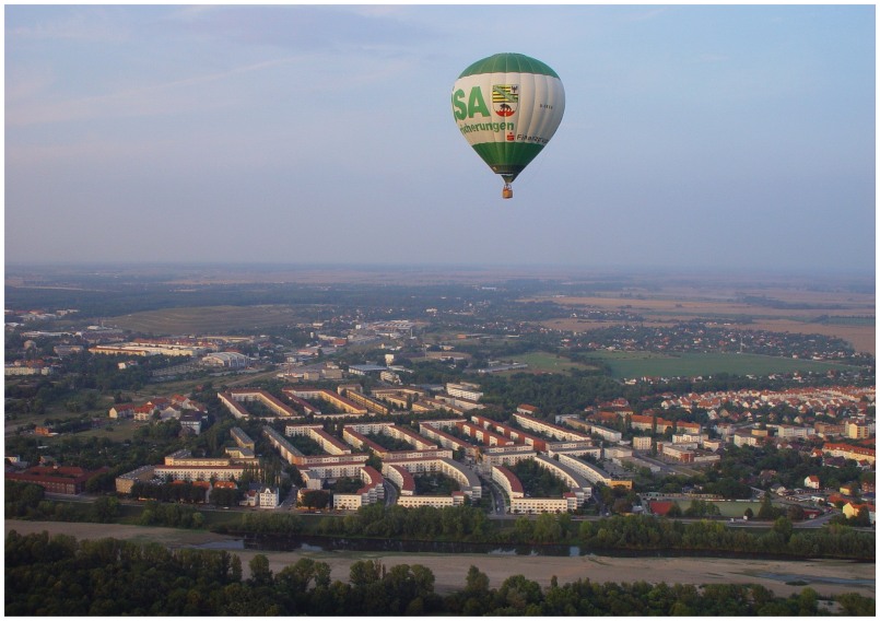 Magdeburg; Ostelbien aus der Luft