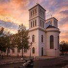 Magdeburg, St. Nicolai am frühen Abend