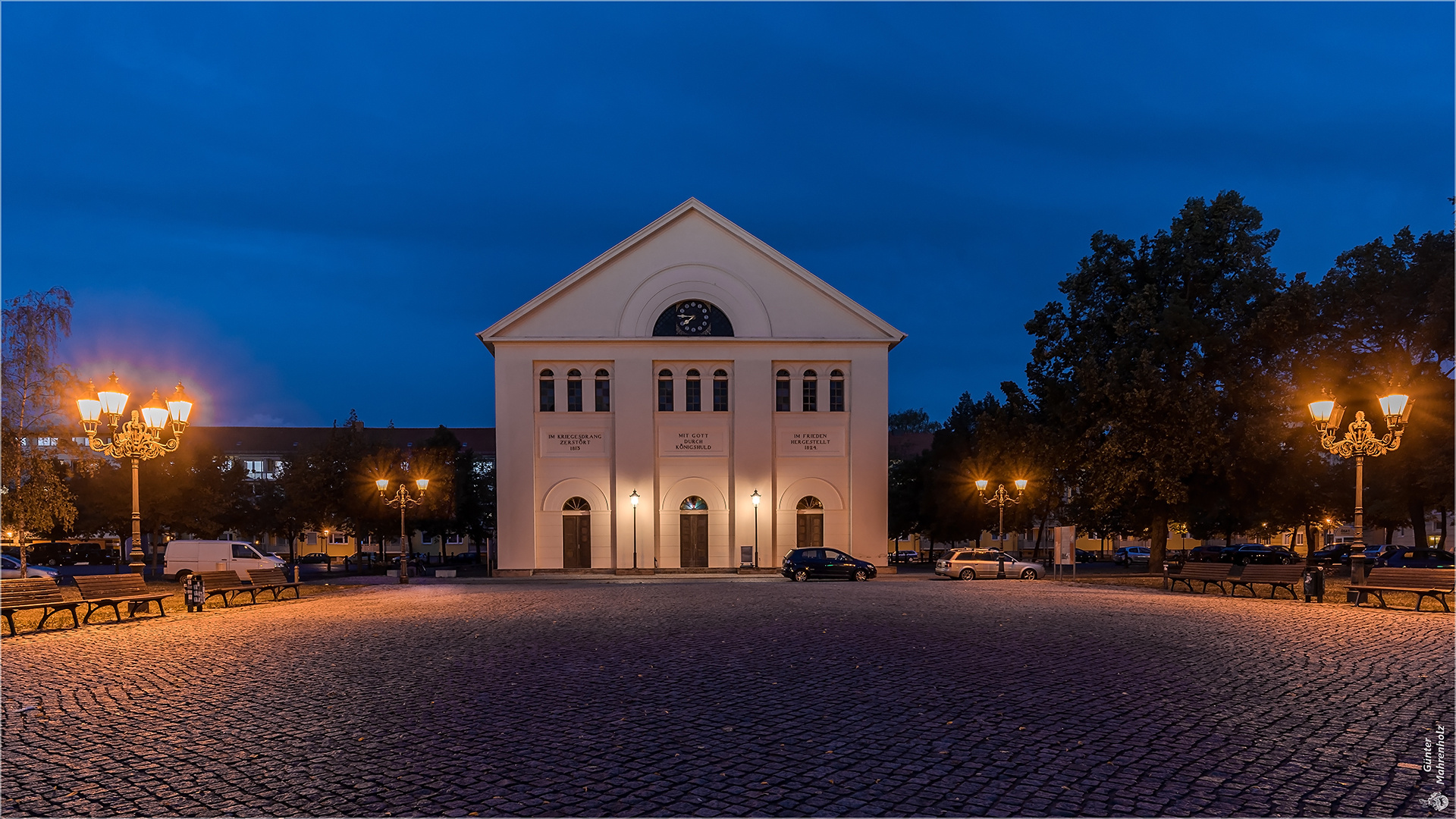 Magdeburg, Westseite der Nicolaikirche