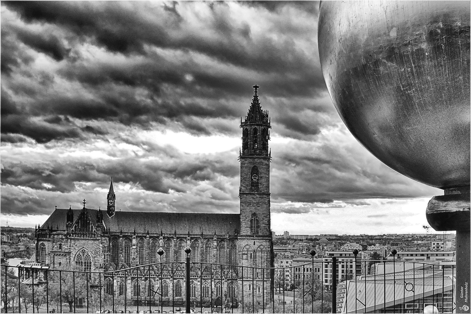 Magdeburg, Wolken über der Stadt