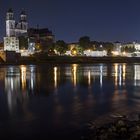 Magdeburg/Elbe am Abend