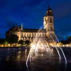 Magdeburger Dom bei Nacht