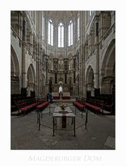 Magdeburger Dom " Blick zum , Sarkophag Otto des Grossen..."