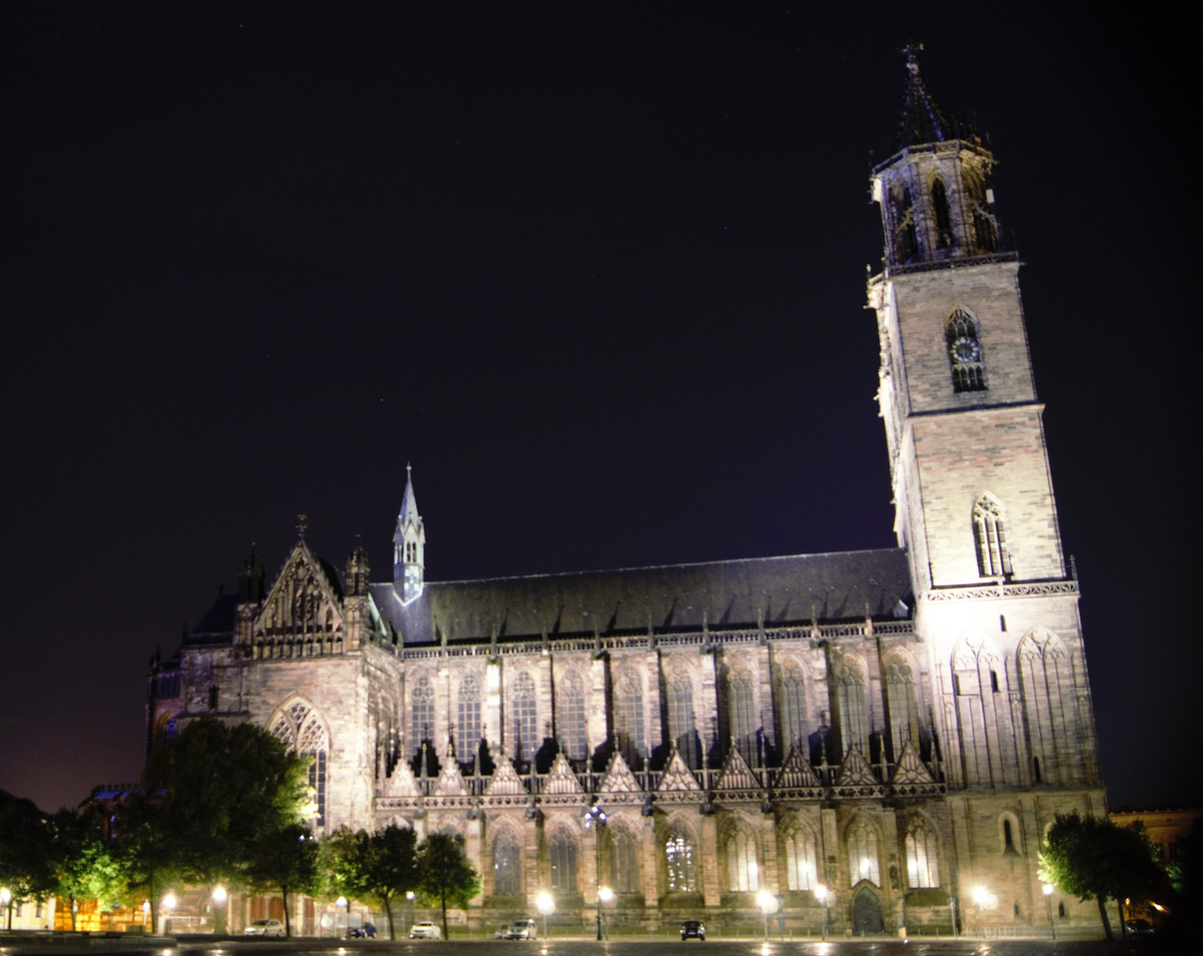 Magdeburger Dom im Abendlicht