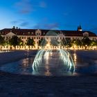 Magdeburger Landtag zur blauen Stunde