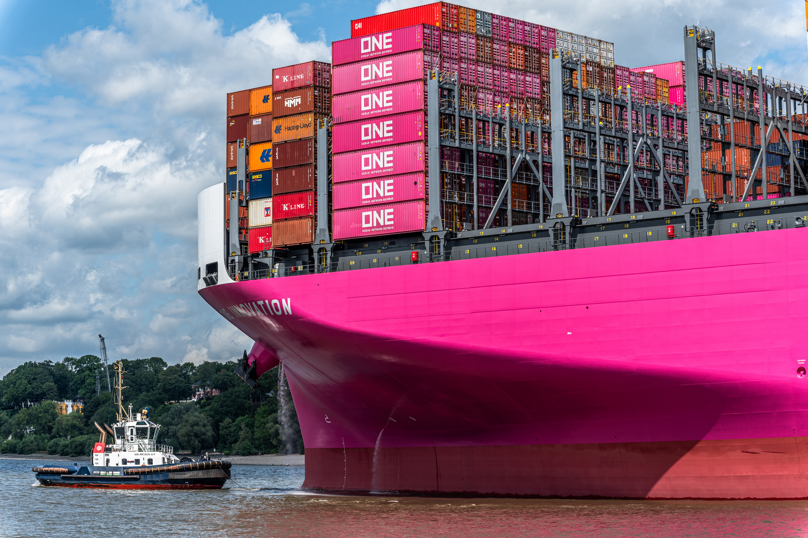 Magenta, rosa - wie auch immer - jedenfalls richtig groß