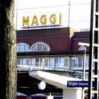 Maggi-Schild am Bahnhof Singen