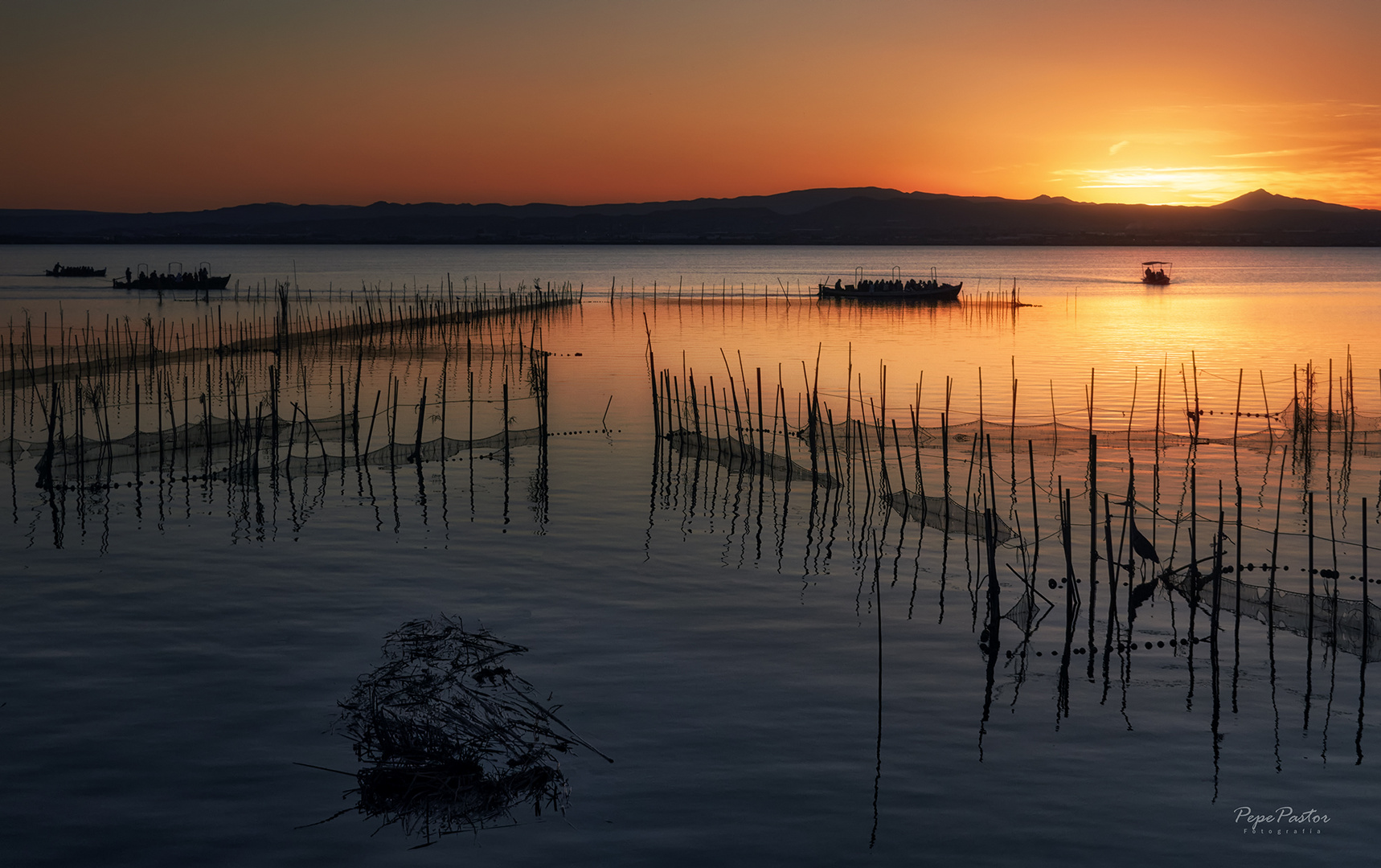 Magia al atardecer en la Albufera