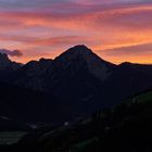 "Magic Moments" im Pustertal, vom Balkon unserer Ferienwohnung aufgenommen. 