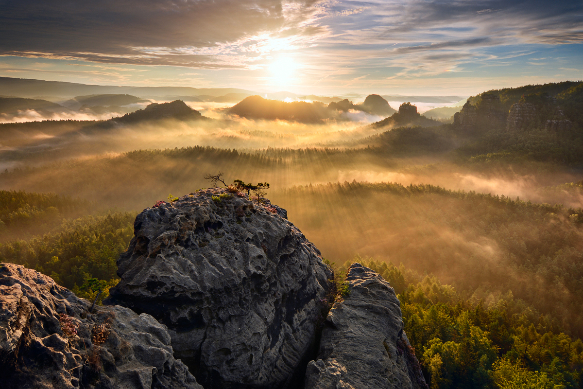 Magic morning in  Sächsische Schweiz