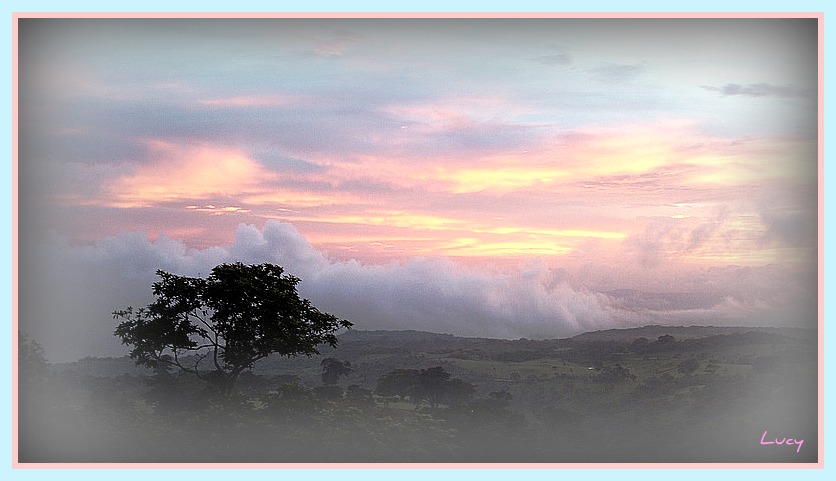 mágico atardecer