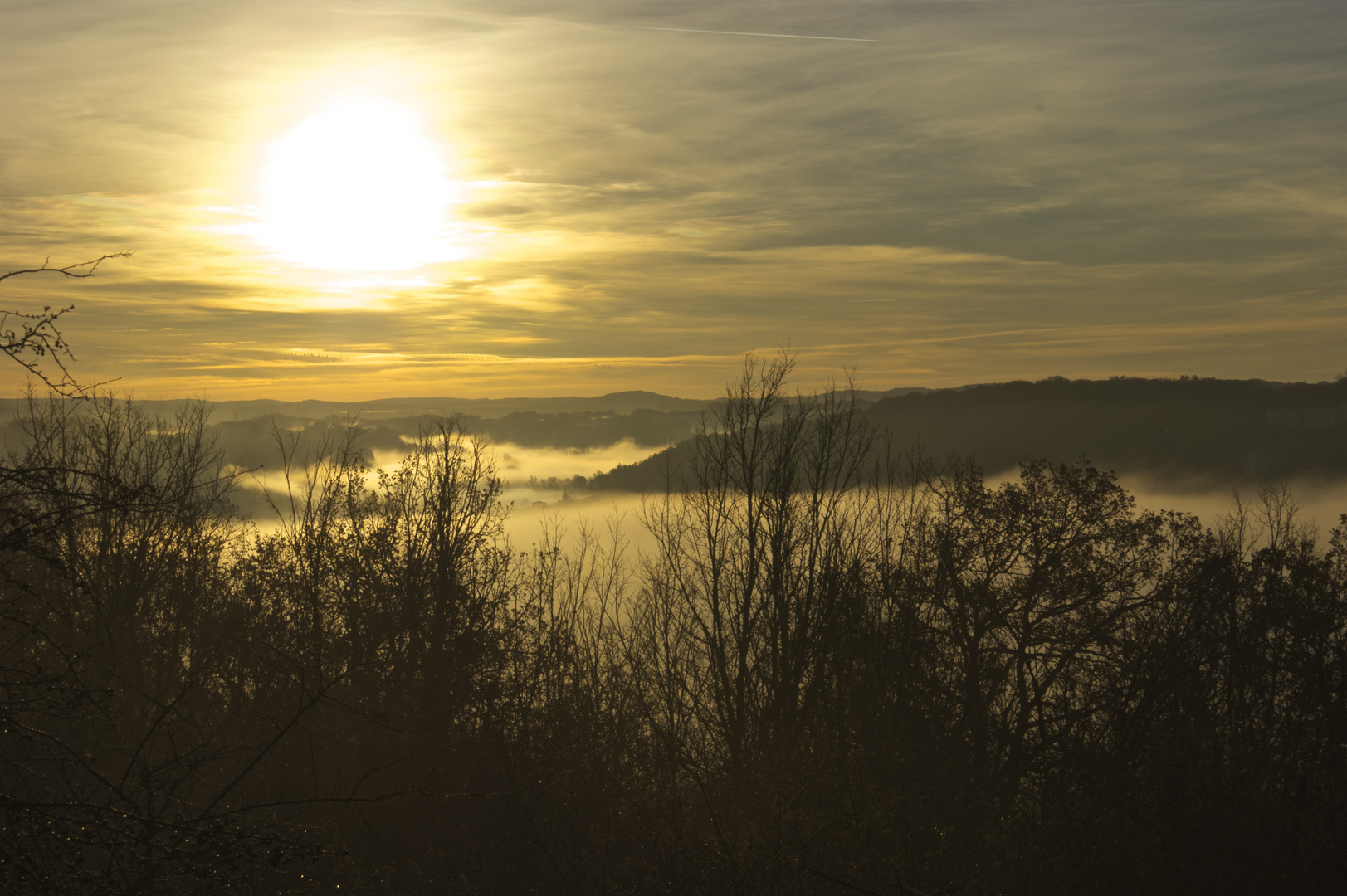 Magie d'un matin entre soleil et brouillard !