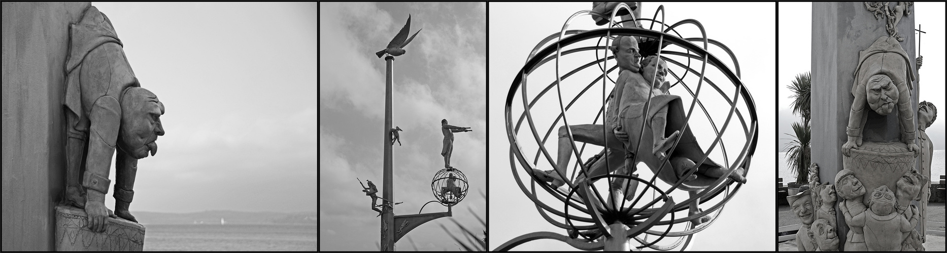 Magische Säule von Peter Lenk in Meersburg