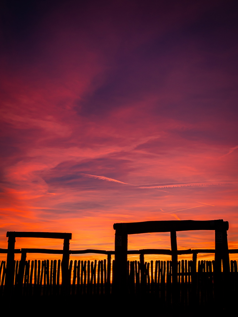 Magischer Himmel an einem magischen Ort