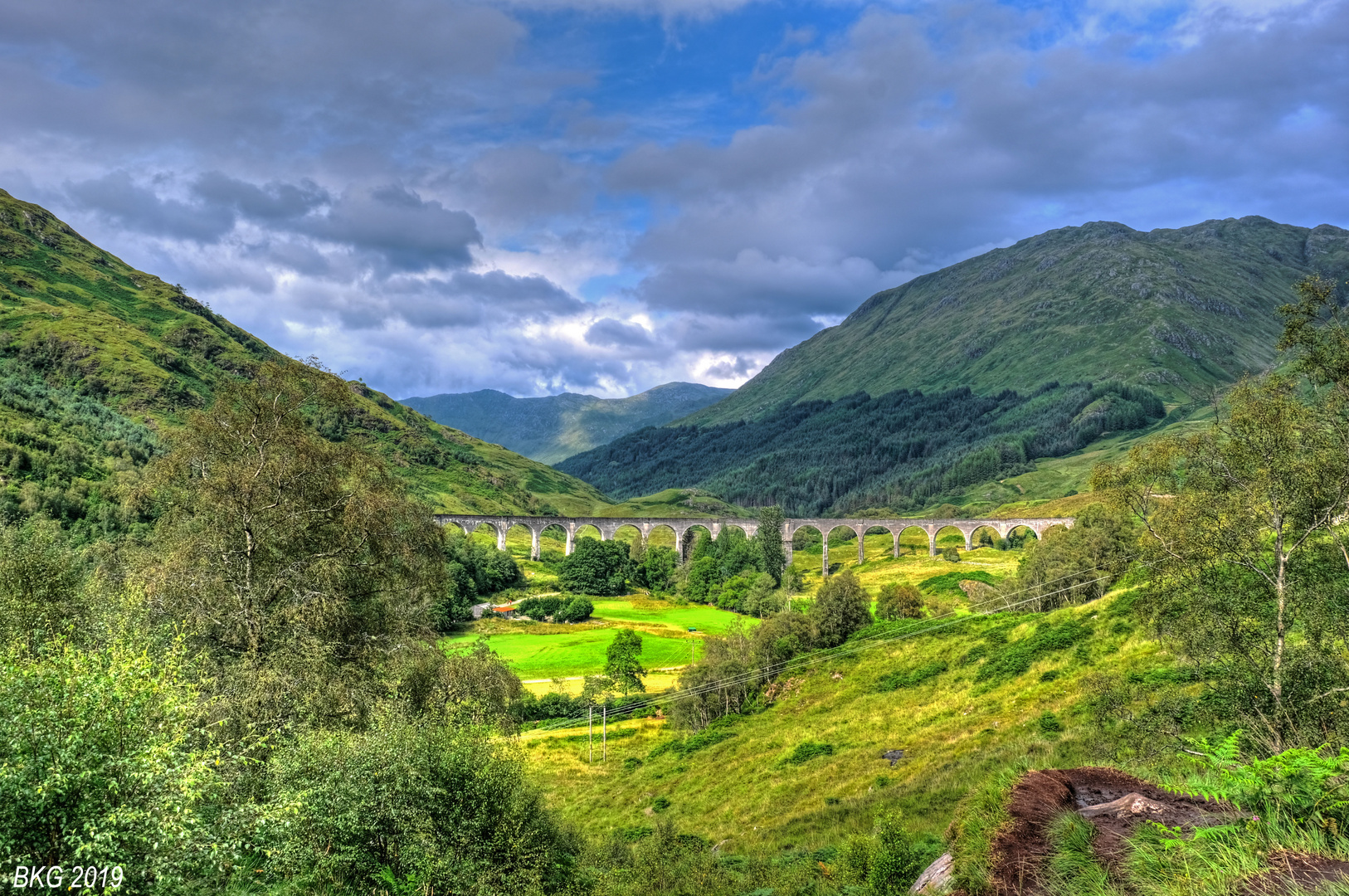 Magischer Ort Glenfinnen Viaduct 