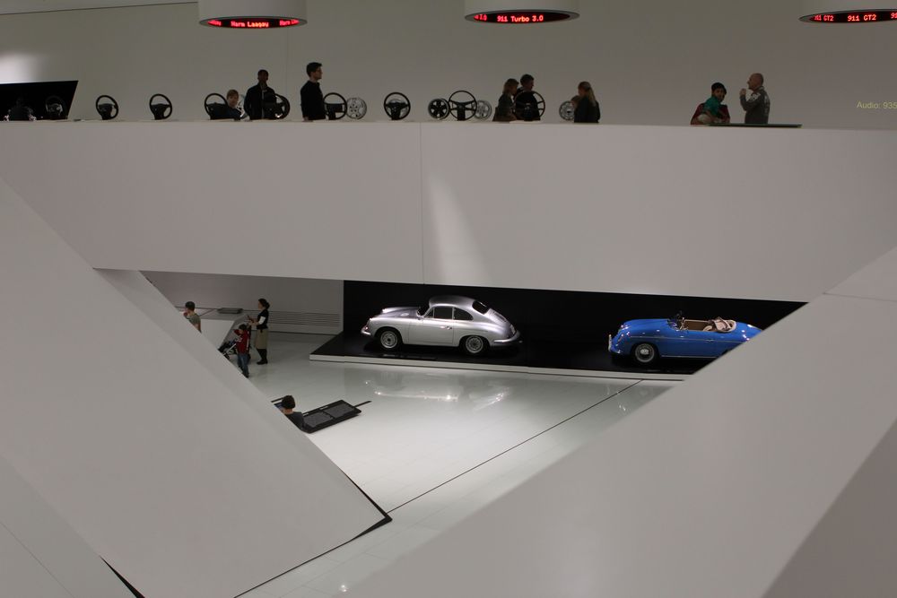 magisches Dreieck im Porschemuseum