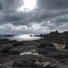 Magisches Licht am Leuchtturm auf Jersey