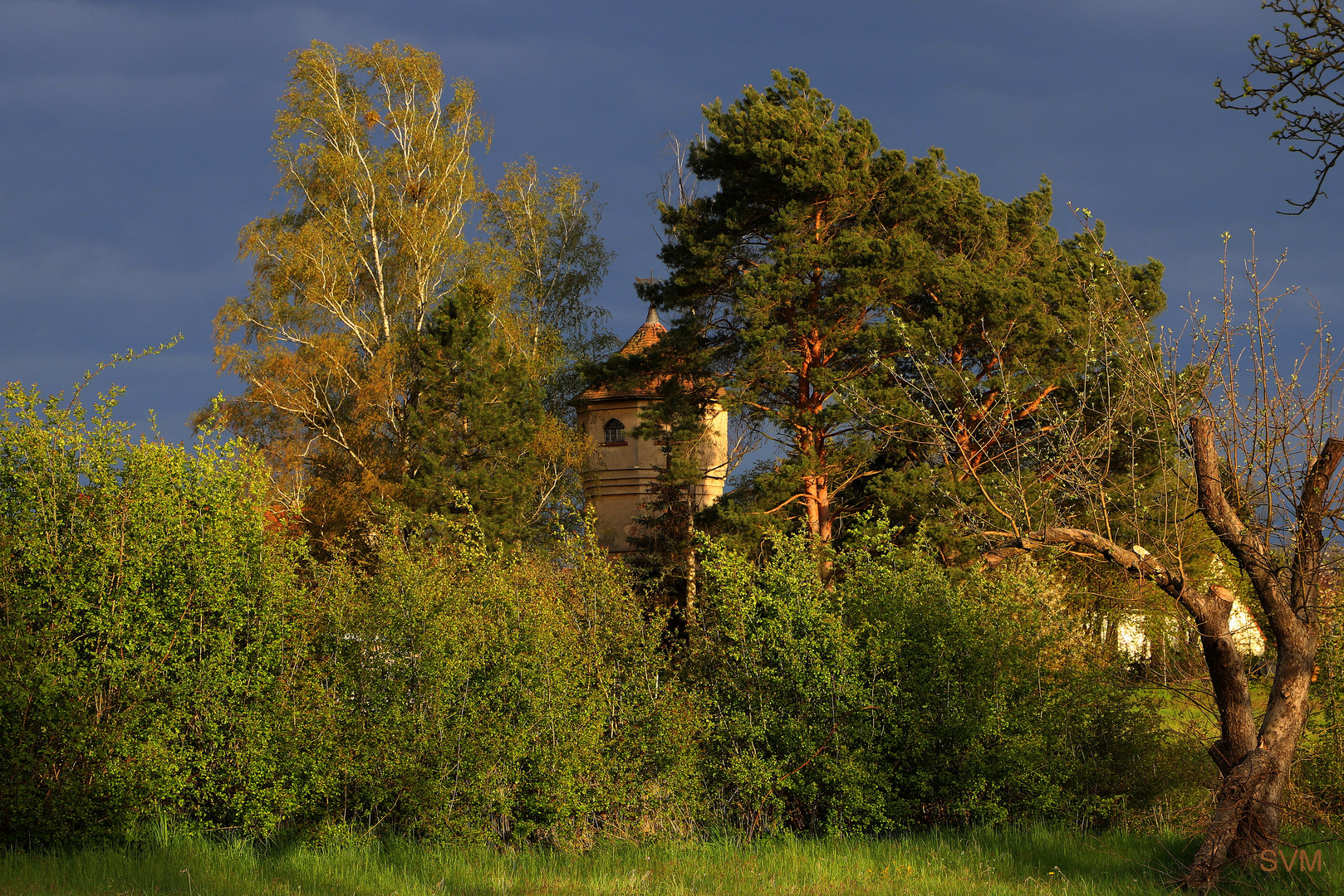 Magisches Licht heute gegen 19:10 Uhr in meinem Heimatort Baruth/Sachsen