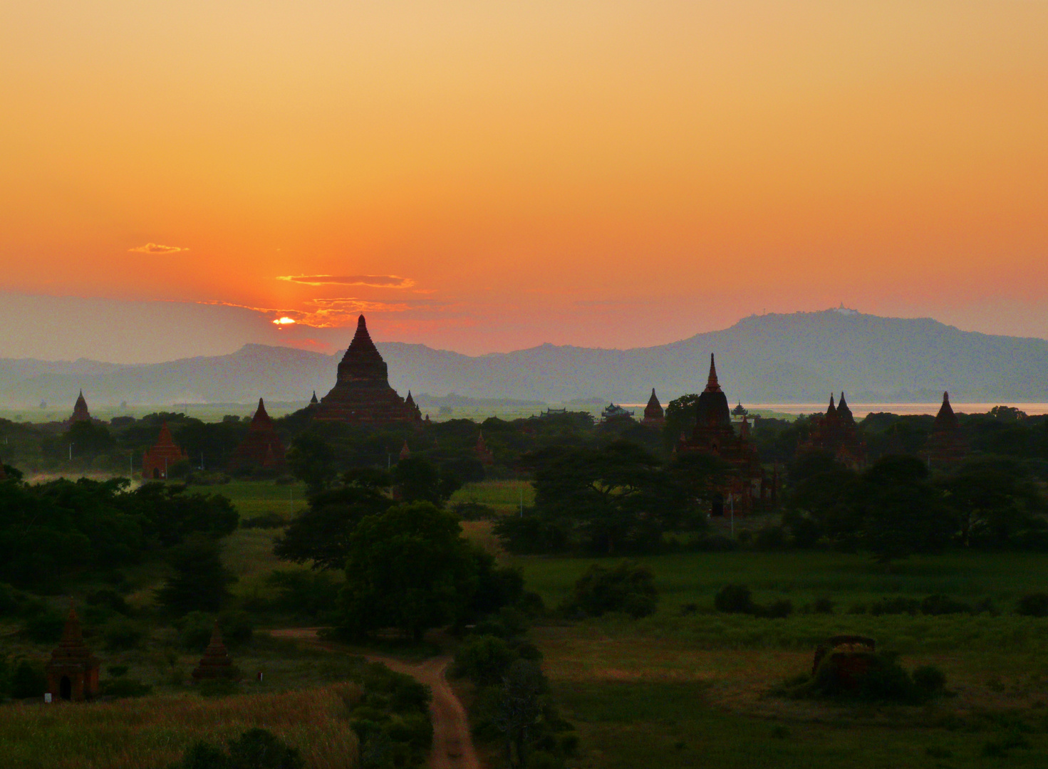 Magnifique plaine de Bagan