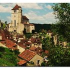 magnifique village de Saint-cirq-lapopie (lot)