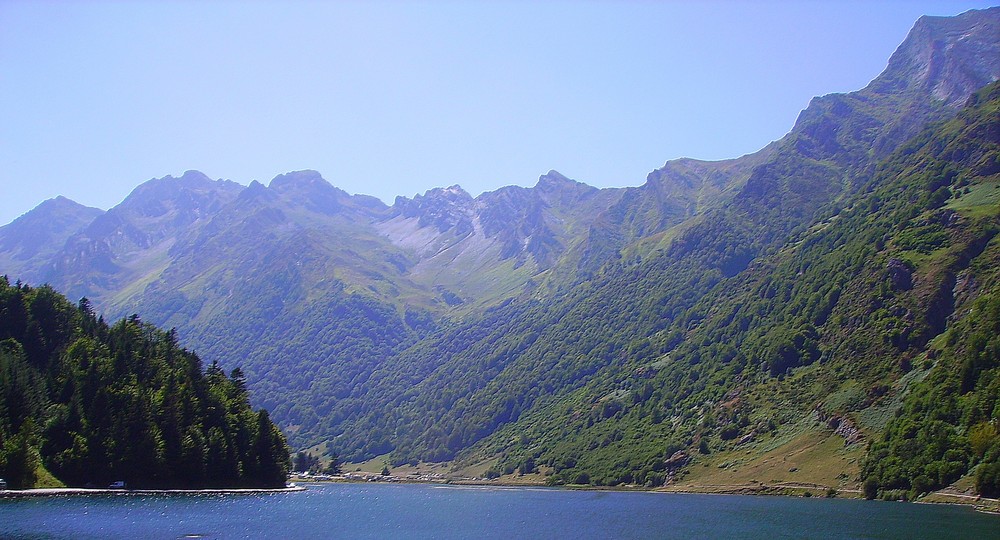 magnifique vue sur le lac d'estaing